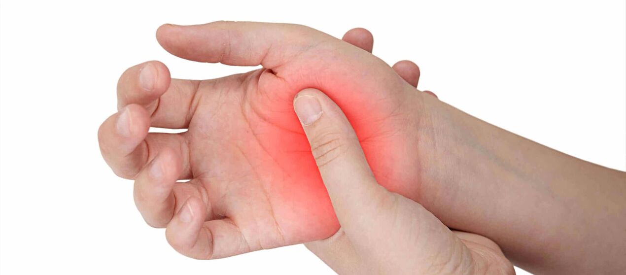Douleurs et rougeurs au niveau des articulations qui accompagnent le développement de l'arthrose. 